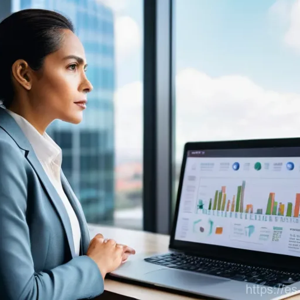 정책분석사 자격증 합격 비결 인터뷰 - **Prompt:** A highly focused and intelligent Latina woman in her mid-30s, dressed in smart business ...