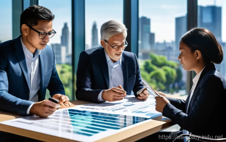 정책분석사와 성공적인 정부 정책 사례 - **Prompt:** A dynamic, wide shot capturing the essence of innovation and collaborative problem-solvi...