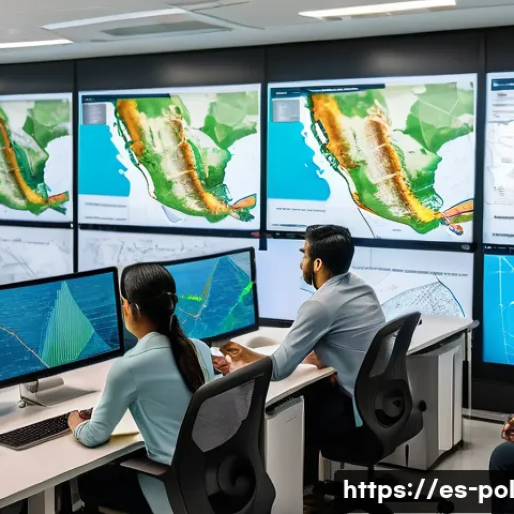 정책분석사와 데이터 기반 정책 성공 사례 연구와 성공 요인 연구 - A detailed urban policy planning meeting scene in a modern Latin American city office, featuring div...